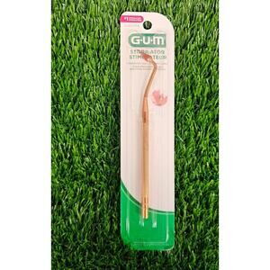 GUM Stimulator Permanent Handle with Rubber Tip Precision Control Massages Gums